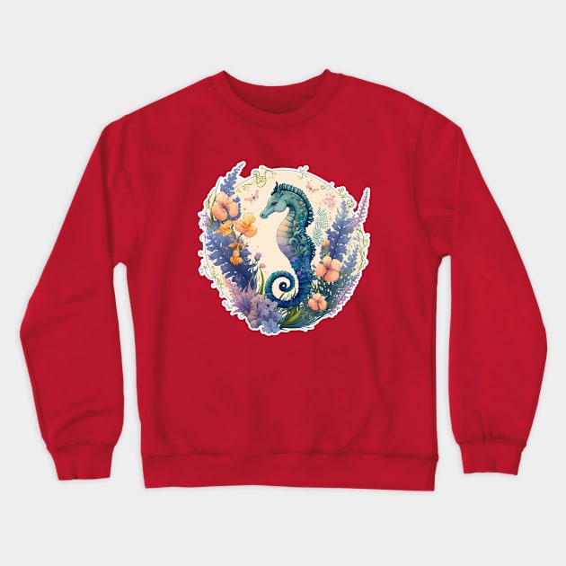 Sea Horse Crewneck Sweatshirt by Zoo state of mind